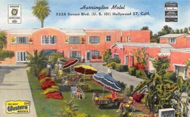 Harrington Motel Sunset Boulevard US 101 Hollywood Los Angeles CA postcard - £5.14 GBP