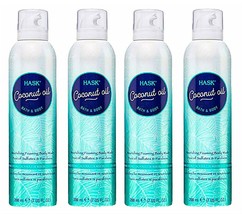 Lot Of 4 Organic Coconut Oil Hask Foaming Body Wash Moussant Shower Gel 7 Oz Each - £35.19 GBP