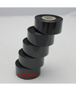 5 Rollers 1.18&#39;&#39; Width Hot Stamp Coding Printer Black Ribbon  - $16.35 CAD