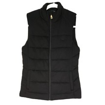 Ralph Lauren Black Label Womens Outerwear Vest XS Black Classic Slim Cut Puffer - £17.82 GBP