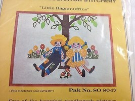 Bernat Little Ragamuffins Crewel Needlework Kit 8047 12 x 16&quot; NEW - $23.03