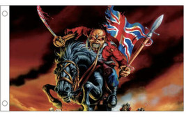 New Iron Maiden The Trooper 3/5 Flag. Made In London, England - £23.80 GBP