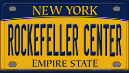 Rockefeller Center New York Novelty Mini Metal License Plate Tag - $14.95