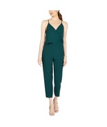 NWT Womens Size Small 19 COOPER Green Sleeveless Surplice Ankle Jumpsuit - £32.54 GBP