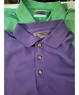 Lot of 2 Golf Polo Shirts Pebble Beach, PGA  Tour sz LG #227 - $36.92 CAD