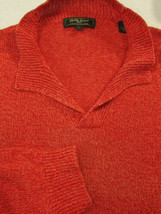 GORGEOUS Bobby Jones Collection Red Linen and Silk Sweater L - £35.83 GBP