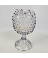 Vintage Fenton Hobnail Squeeze Vase 6.5 Inch Tall ART Glass - £44.51 GBP