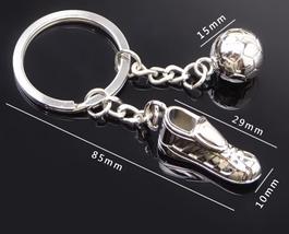 Football and Shoe Keychain 1pc,Friendship Keyring,Birthday Party Gift and Favors - £2.95 GBP