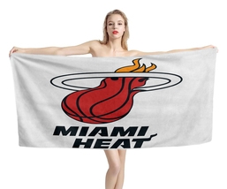 Miami Heat NBA Beach Towel Swimming Pool Holiday Vacation Memento Gift - £18.31 GBP+