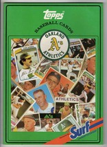 VINTAGE 1987 Surf Laundry Topps Baseball Card Oakland A&#39;s Book - £11.60 GBP
