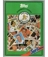 VINTAGE 1987 Surf Laundry Topps Baseball Card Oakland A&#39;s Book - £11.59 GBP