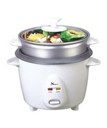 NARITA NRC-150 3-Cup Non-Stick Rice Cooker with Steamer, White - $1,095.80 MXN