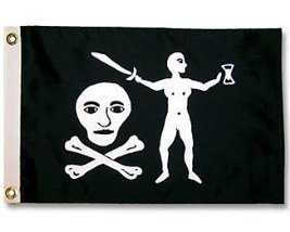 3ft x 5ft Jolly Roger Pirate Walter Kennedy Large Boat Flag by Ruffin - £3.83 GBP