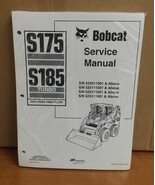 Bobcat S175 S185 Skid Steer Loader Service Manual Shop Repair Book 4 PN#... - €52,94 EUR