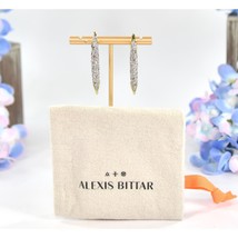 Alexis Bittar Solanales Spiked Ear Wire Crystal Gold Dangle Drop Earrings NWT - $192.56