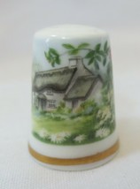 Royal Worcester country &quot;Cottage Garden&quot; Thimble Fine Bone China England - £7.84 GBP