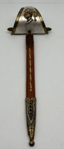 Vintage Toledo Spain Pearl Top Metal Miniature Sword 9&quot; Letter Opener Kn... - £21.07 GBP