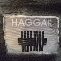 Vintage Haggar Jacket Men&#39;s Size LT Gray Fleece Lined - £27.65 GBP