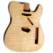 TL Unfinished Electric Guitar Body DIY Barrel for TL Alder W/Flame maple veneer - £105.08 GBP