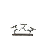 Pottery Barn Christmas Reindeer 3 pc Votive Candle Holder Decor Silver C... - $635.62 MXN