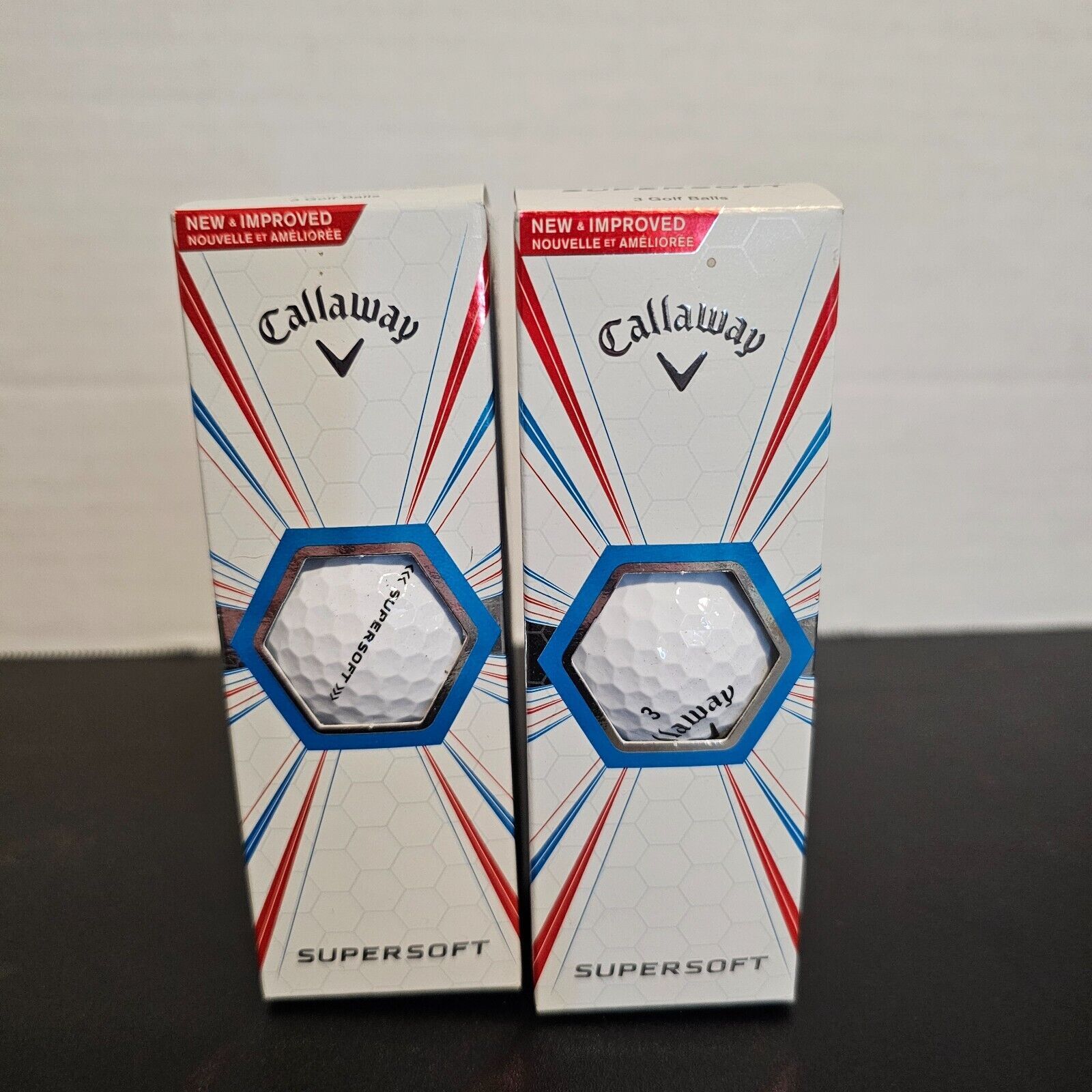 Callaway 3 Supersoft White Golf Balls 3-Pack - Lot of 2 - (6 Balls Total) - £9.32 GBP