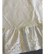 Vtg Springmaid White Eyelet Lace Edged Double Full Flat Sheet USA No Iron - €30,00 EUR