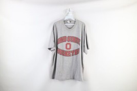 Vintage Mens XL Faded Spell Out The Ohio State University Buckeyes T-Shirt Gray - £23.75 GBP