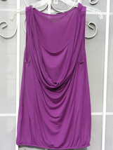 ANN TAYLOR ~ Size M ~ Purple Rayon Lycrell Blend Shell SOFT! ~  FREE SHI... - £13.28 GBP
