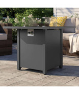 30&quot; Metal Fire Pit: Smoked Glass &amp; Powder Coat - $525.99