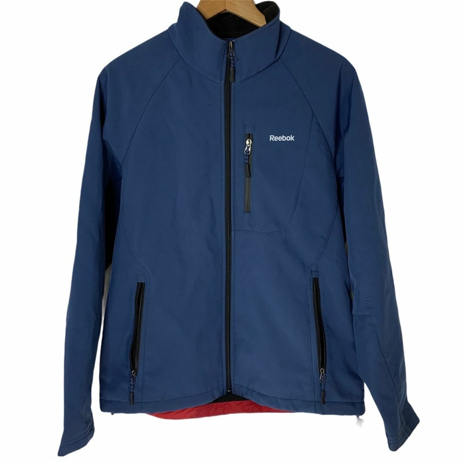Primary image for Reebok blue soft shell jacket small