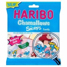 Haribo SMURFS Chamallows FRUITY marshmallow gummy bears -175g-FREE SHIPPING - $8.37