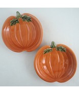 Pampered Chef Simple Additions Pumpkin Candy Nut Dish 2pc Set Fall Harve... - £14.13 GBP