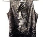 The Limited Womens Sleeveless Blouse  Size XS Print Ruffle Flowy Classic... - $11.38