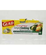 Glad Simply Cooking Microwave Steaming Bags Pack 3-4 Servings 9 Bags - $9.02