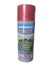 1 Hammerite Spray Paint RED Hammered Finish Rust Cap 12 oz discontinued - £71.21 GBP