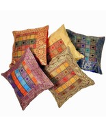 Kissenbezug, Kissenbezug Zari Handarbeit Indisch Dekorativ Brokat Set Mi... - $61.72 CAD