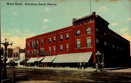 Aberdeen South Dakota - Ward Hotel - Main Street~Restaurant~c1910 Postcard bk64 - £5.43 GBP