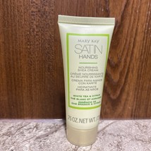 Mary Kay Satin Hands Nourishing Shea Cream White Tea Citrus NEW .75 oz T... - $2.00