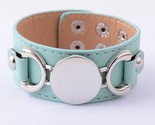  fashion jewelry silver plated pulseras 3 row multicolor leather cuff bracelet for thumb155 crop