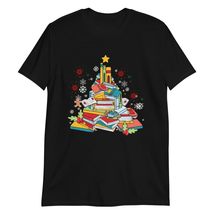 Christmas Book T-Shirt | Librarian Book Lover T-Shirt Black - $18.13+