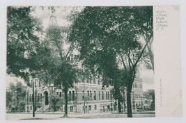 Vtg Postcard Albany High School Albany NY Souvenir Postcard Co. undivide... - $9.99