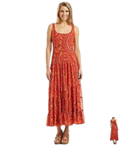New Kasper Orange Chiffon Maxi Dress Size 12 $99 - £51.63 GBP
