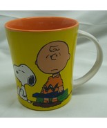 Peanuts Gang Mondays Charlie Brown Snoopy 4&quot; COLLECTOR&#39;S DRINKING COFFEE... - $18.32