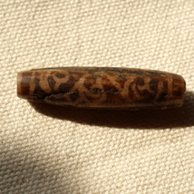 Asian Burmese Antique Pumtek petrified Wood Stone bead - £76.63 GBP