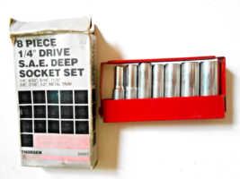 Thorsen 8 piece 1/4&quot; Drive S.A.E. Deep Socket Set No. 30007 - £15.56 GBP