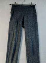 Aerie Athletic Leggings Womens Size XS Dark Gray Blend Knit Pockets Pull On - £11.10 GBP