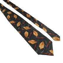 Cravat Club Men Necktie Tie Designer Cigar Tobacco Print Accessory Work Office - £29.89 GBP