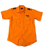 Mens L Reunion Outfitters Orange Military Style Scout Shirt Dual Chest P... - £13.33 GBP