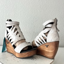 Lane Boots BECCA Wedges Womens Size 7 Western Cowgirl White Heeled Sanda... - $2,791.51 MXN