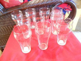 Great Collectible COCA COLA  Set of 10 Drinking GLASSES....SALE - £6.54 GBP